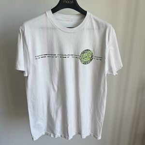 Santa Cruz Skateboard White Green Surf Mens T Shirt‎ Size Medium